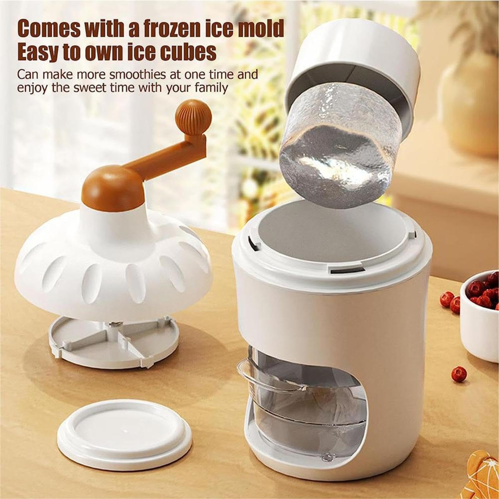 Amazon｜DIY 手動かき氷チョッパー ， アイスキューブ型が4個